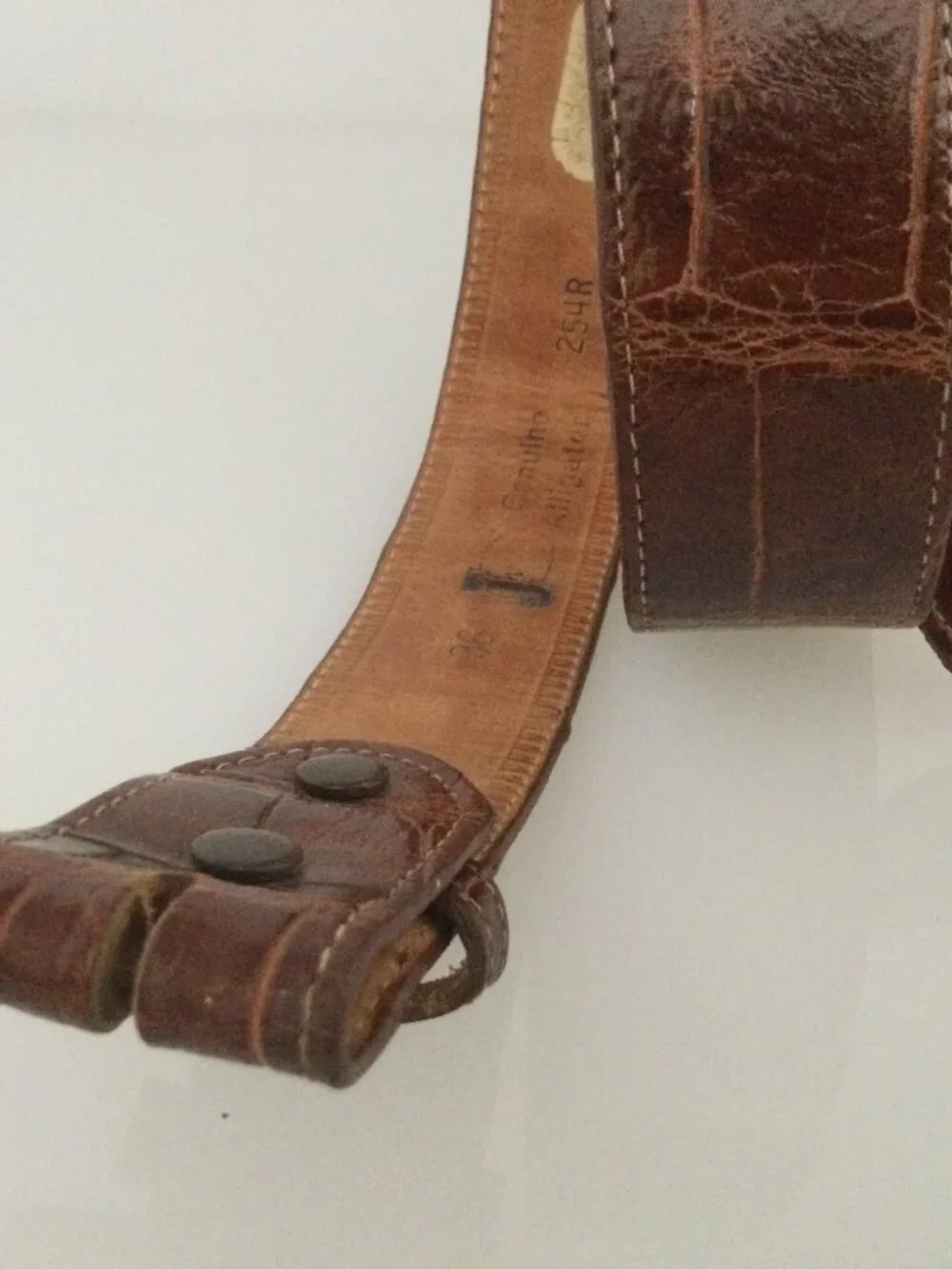 Jacob Hill Genuine Wild American Alligator Belt Size 36